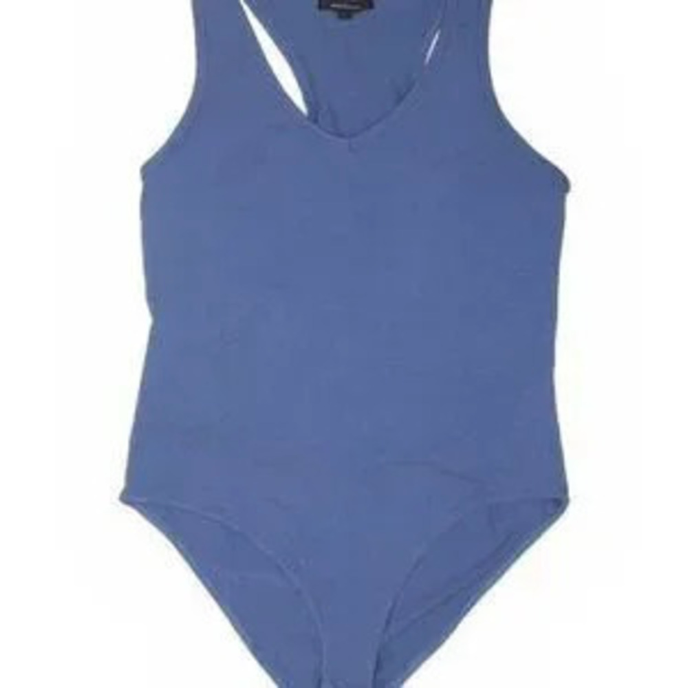 ZARA Racerback Blue solid Bodysuit - Picture 3 of 4